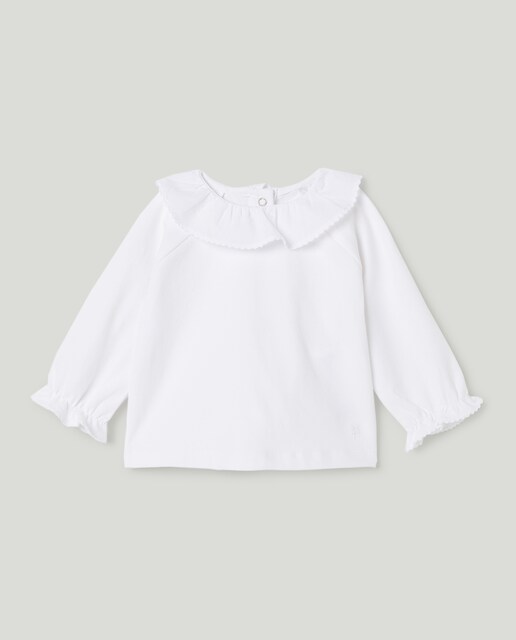 Imagen 0 de Camiseta manga larga sj gola grande, básica, diente de rata de bebé