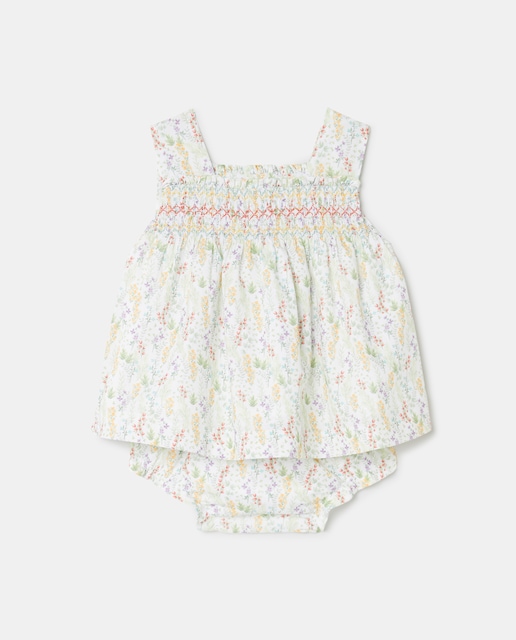 Imagen 0 de Conjunto de bebé niña tirantes y cubre pañal