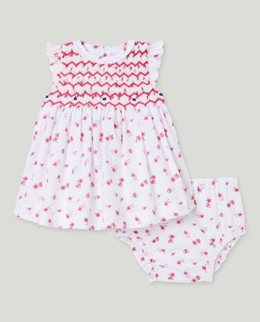 Imagen 0 de Vestido de bebé niña dobby sin mangas