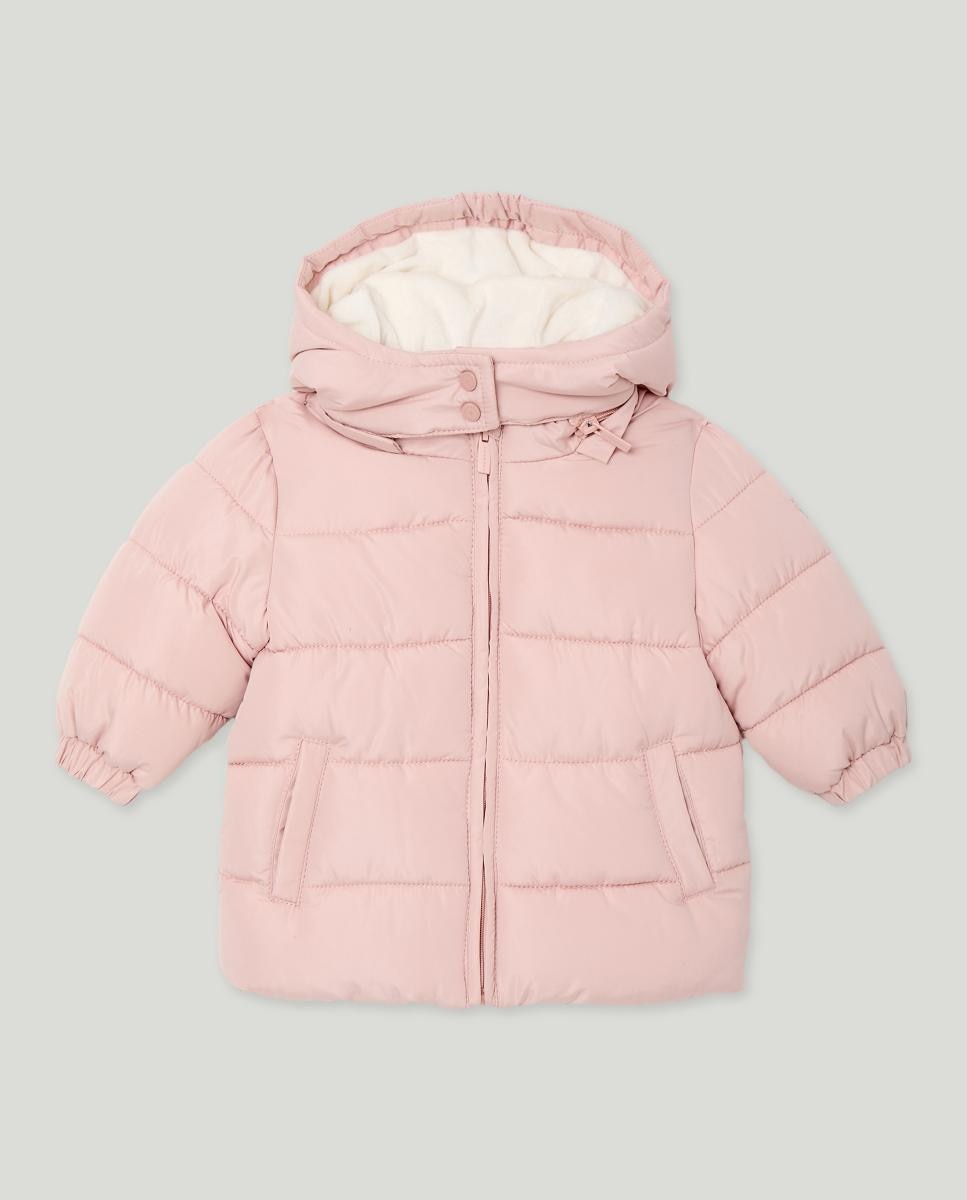 Imagen 0 de Parka de bebé, de microfibra con capucha y bolsillo lateral