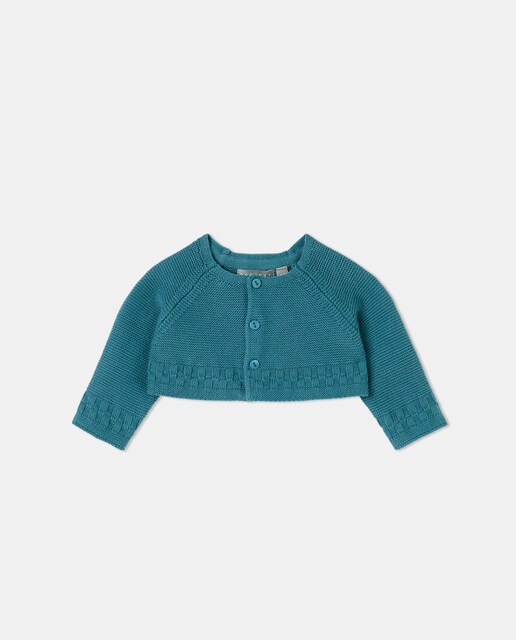 Imagen 0 de Chaqueta corta de punto de bebé niña con manga ranglan