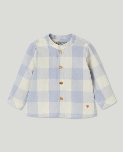 Imagen 0 de CAMISA ML C/ MAO CUADRO VICHY GRANDE - NIÑO