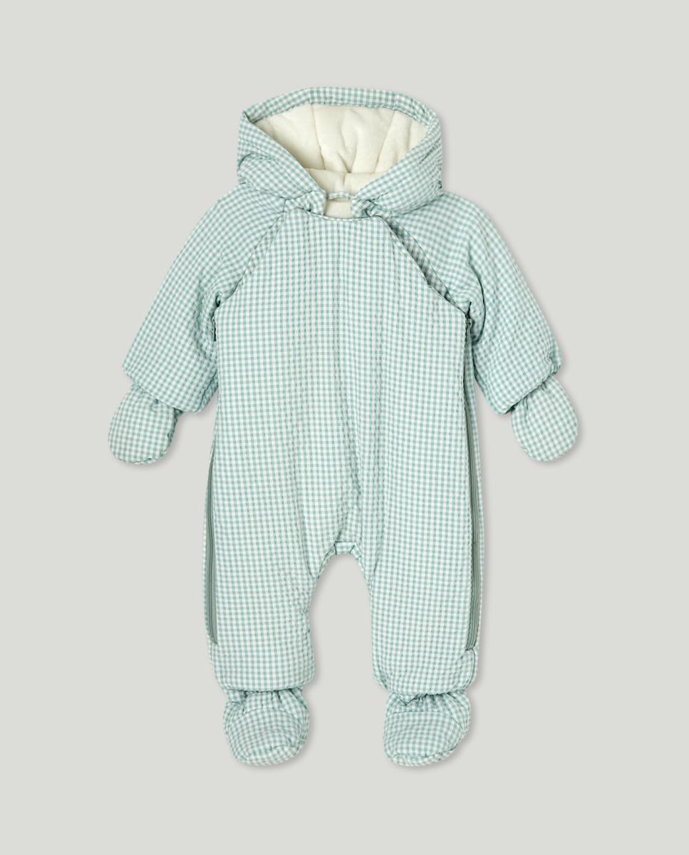 Imagen 0 de Buzo nylon de bebé, pie + mano y  vichy