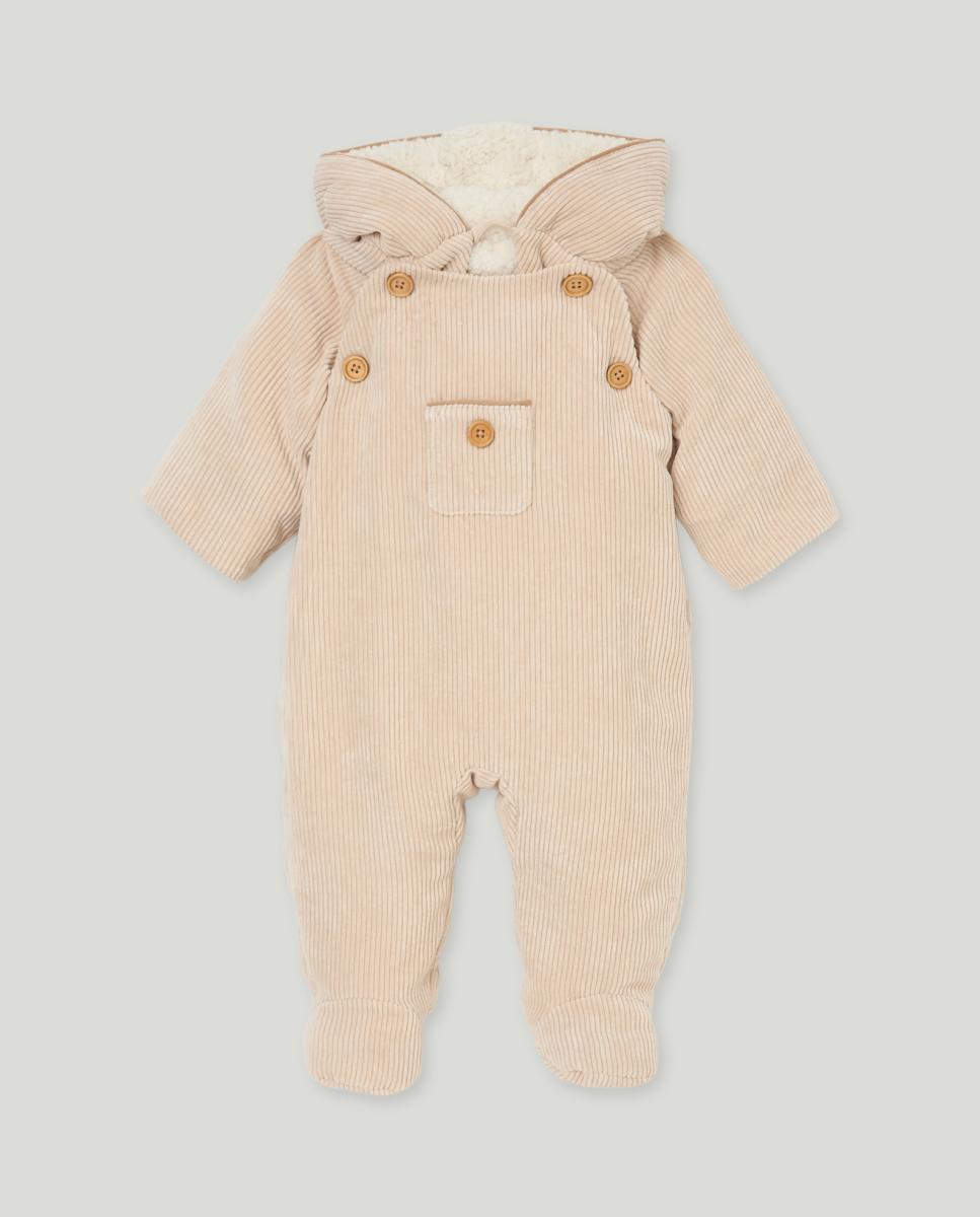 Imagen 0 de Buzo de pana de bebé, con botones y bolsillos