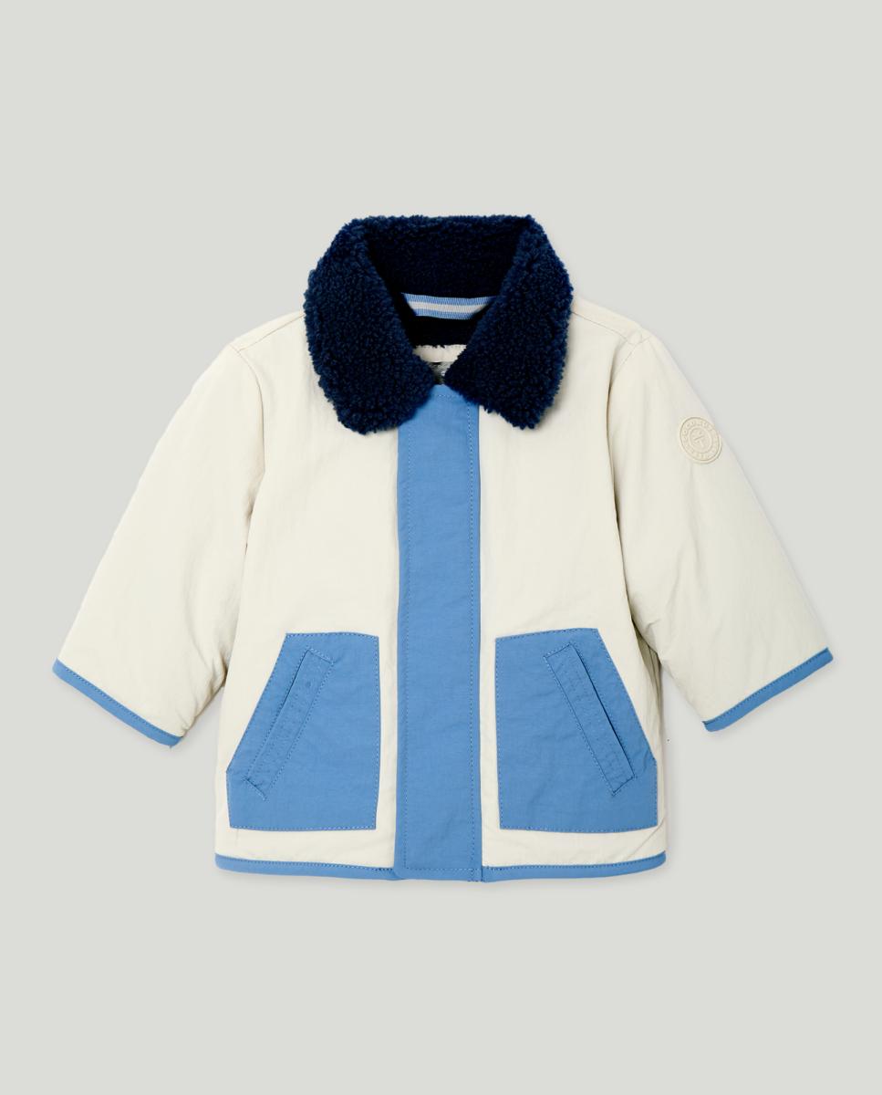 Imagen 0 de Chaqueta con borrego y bolsillo de bebé niña