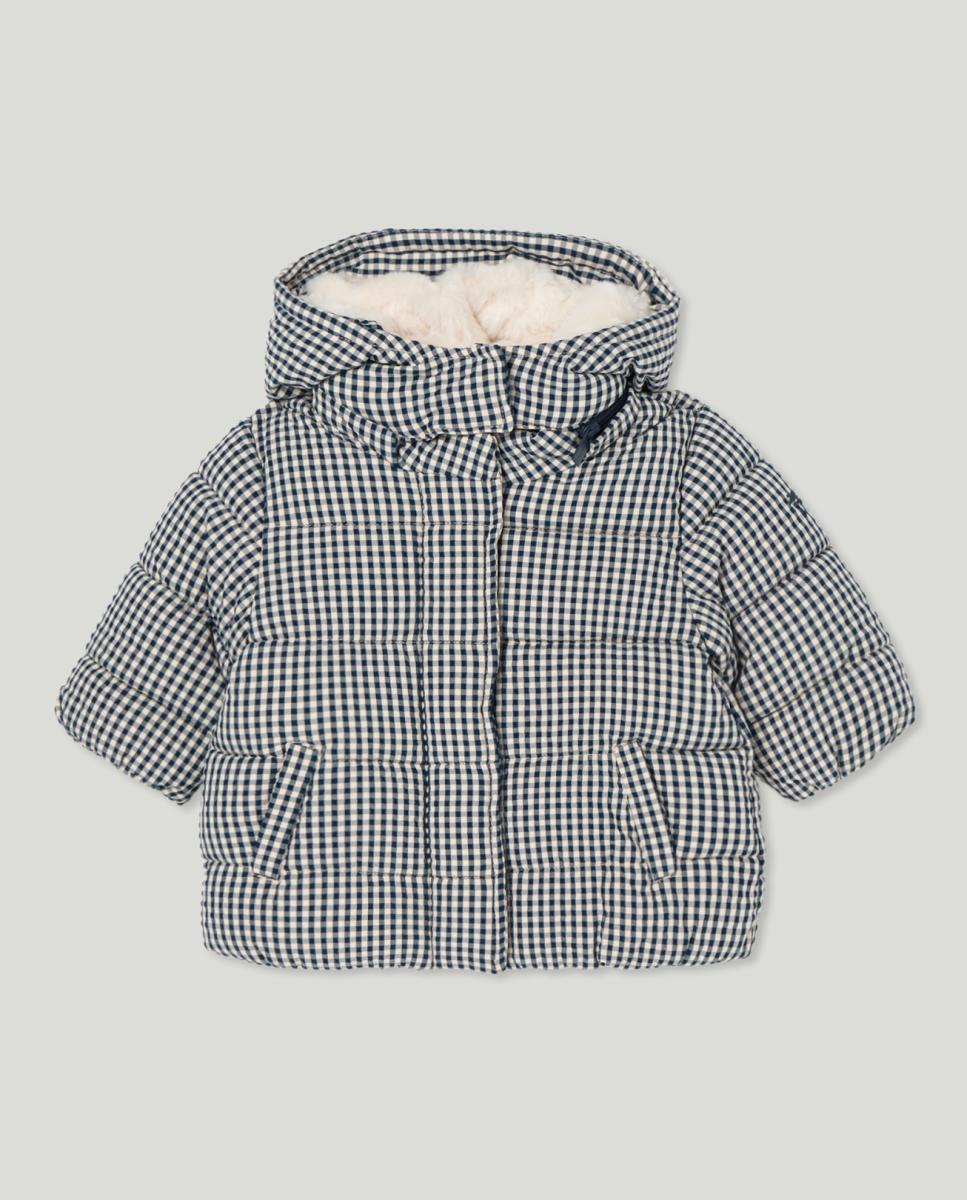 Imagen 0 de Parka de bebé con capucha desmontable, de pelo largo