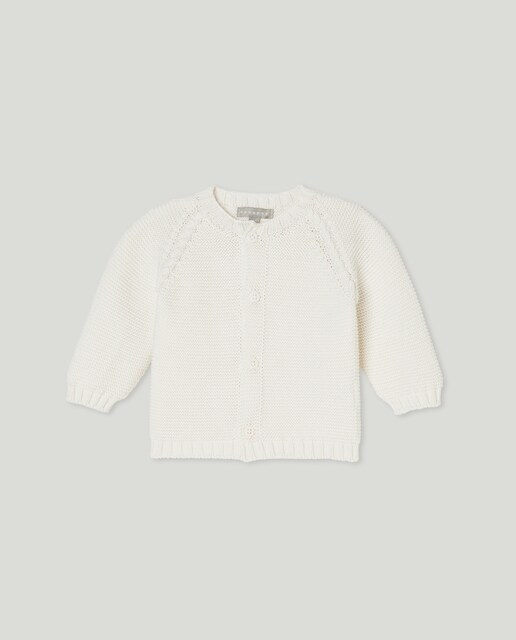 Imagen 0 de Chaqueta de punto de bebé niño con trabajo de ochos