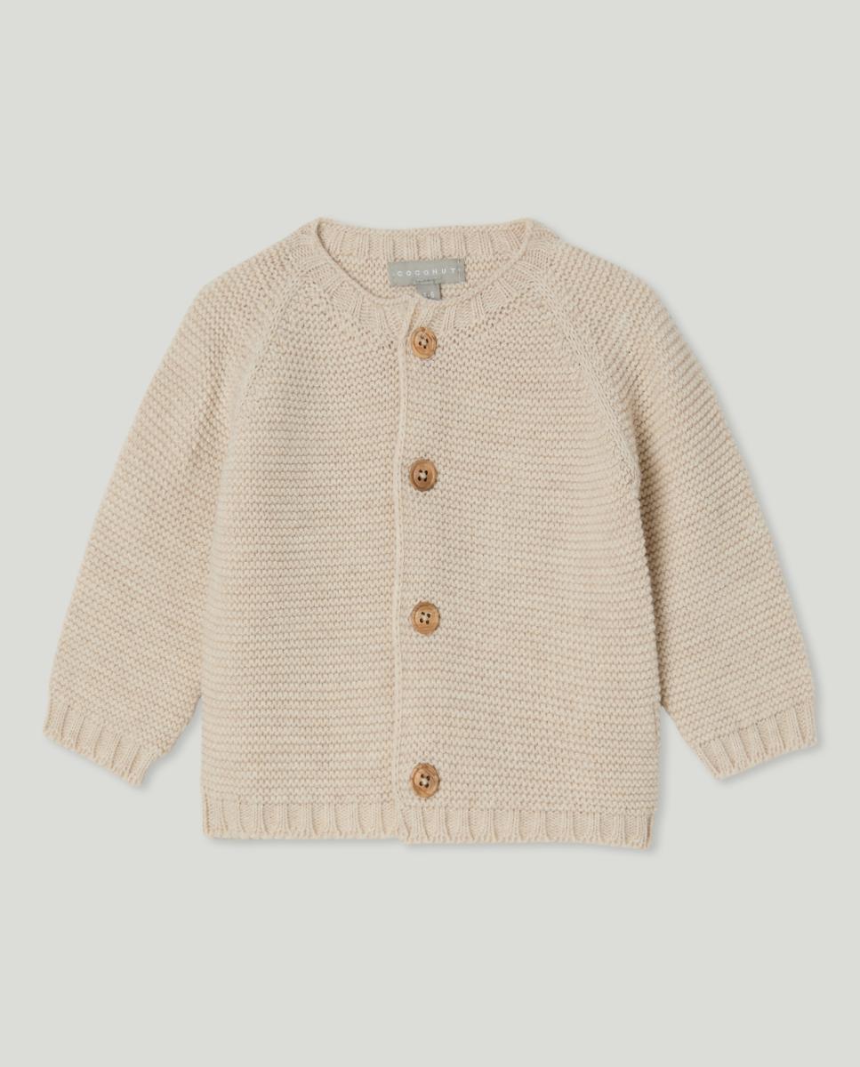 Imagen 0 de Chaqueta a cadera con botón de madera de bebé