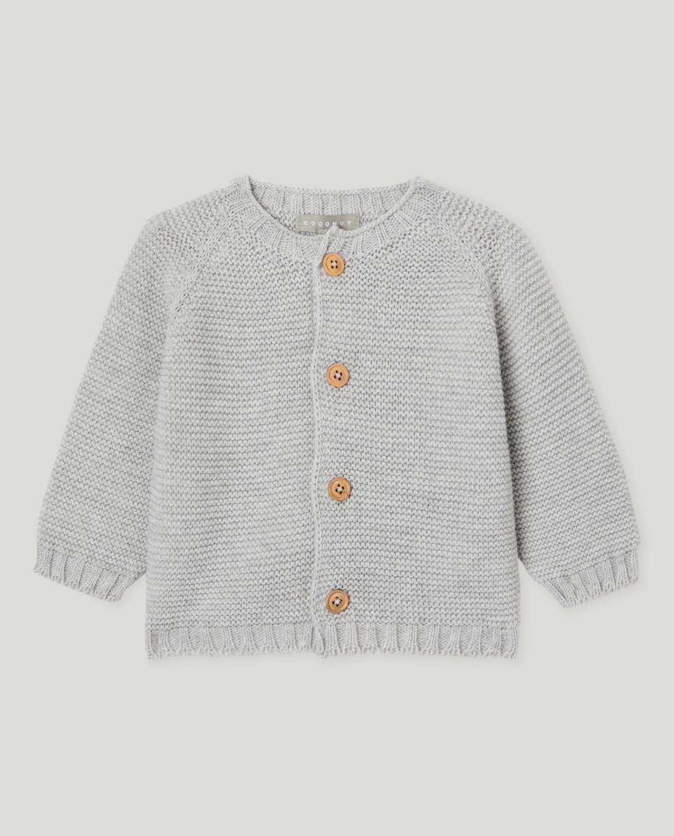 Imagen 0 de Chaqueta a cadera con botón de madera de bebé