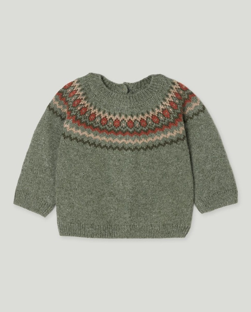 Imagen 0 de Jersey liso con greca de bebé niño