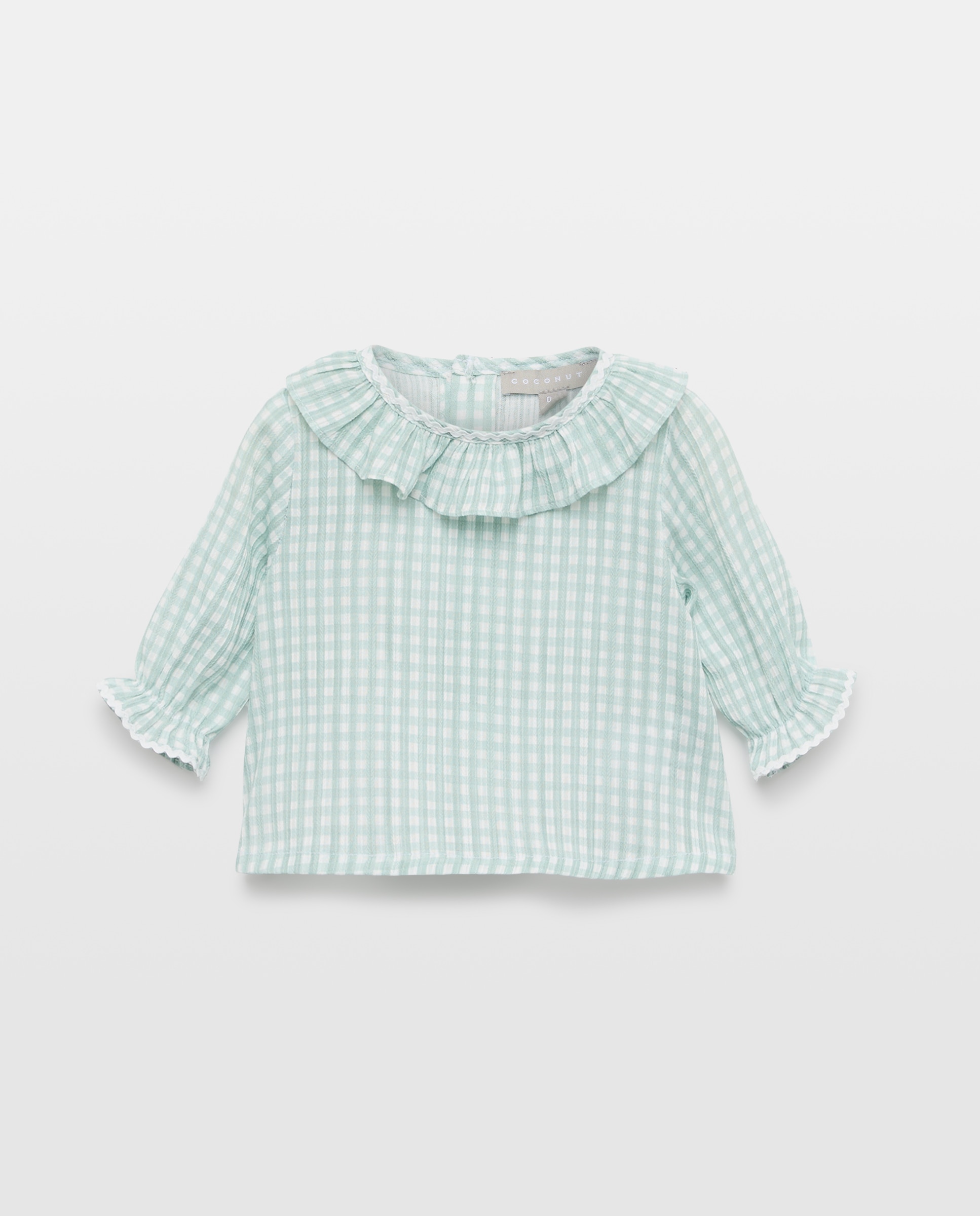 Imagen 0 de Camisa plana vicky cuello gola y manga larga de bebé