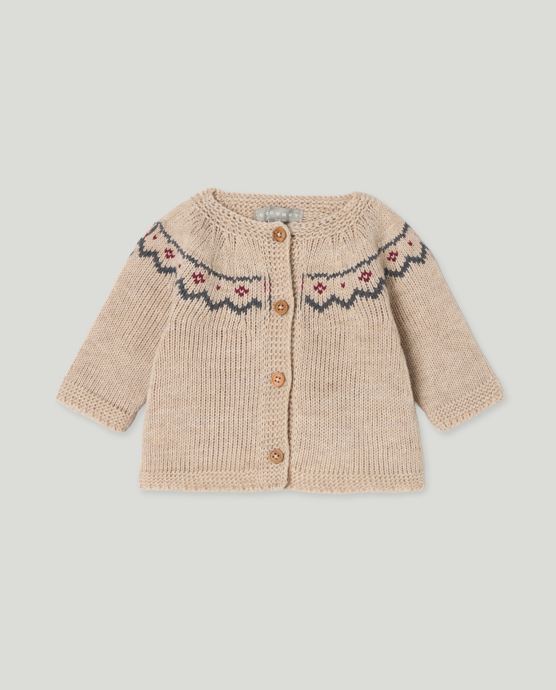 Imagen 0 de Chaqueta tricot con fantasía greca de bebé