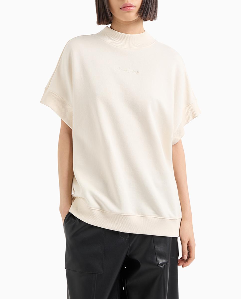 Imagen 0 de Sudadera de mujer tipo capa de manga corta con signature logo