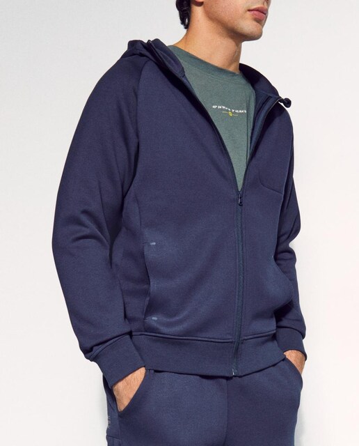 Imagen 0 de Sudadera abierta de viscosa con capucha Sportcasual para hombre Boomerang