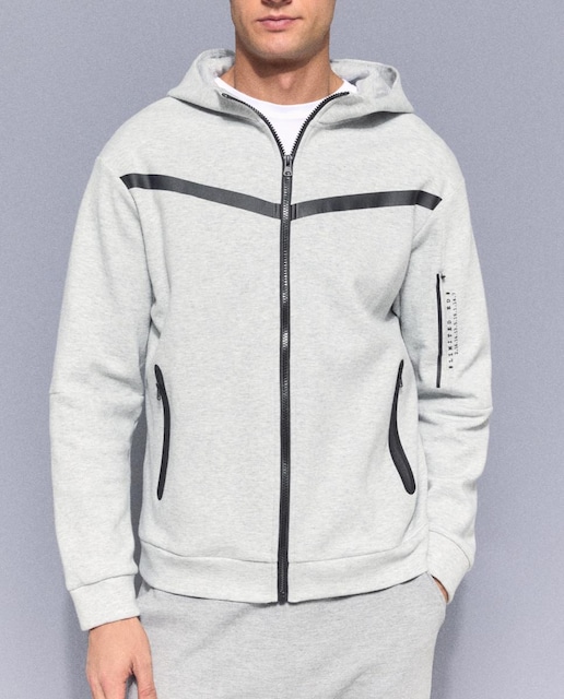 Imagen 0 de Sudadera abierta con capucha de sportcasual para hombre