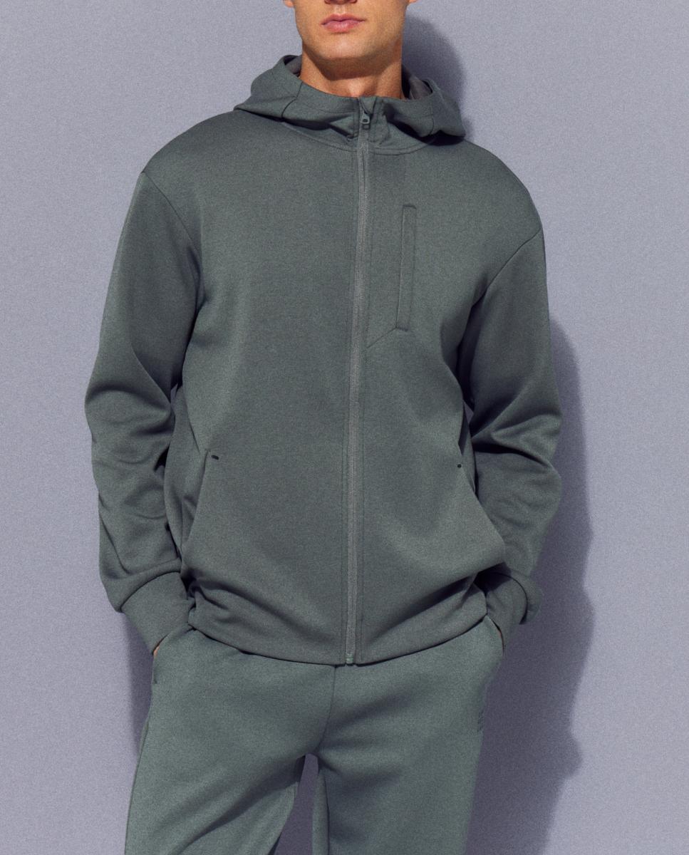 Imagen 0 de Sudadera abierta de viscosa con capucha de Sportcasual para hombre Boomerang