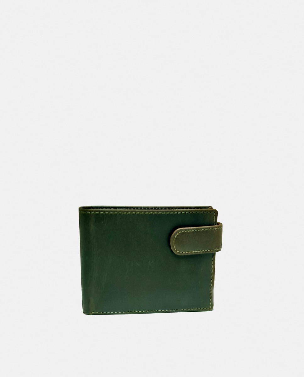 Imagen 0 de Cartera antirrobo de piel tipo americano con billetero y monedero