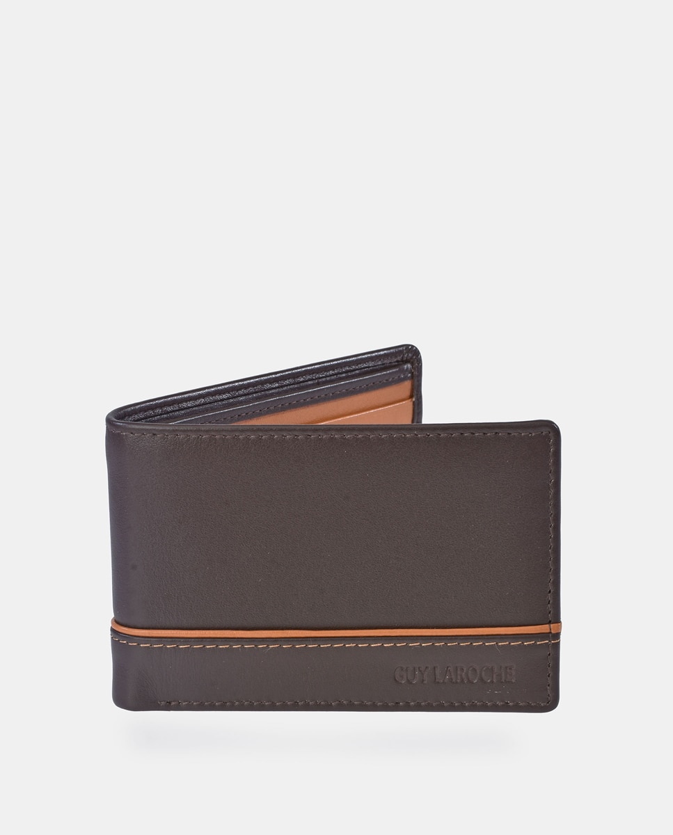 Imagen 0 de Americano hombre Guy Laroche en piel color negro y verde