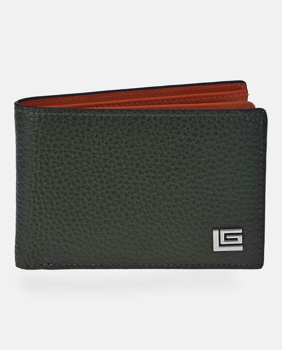 Imagen 0 de Cartera Americano hombre Guy Laroche con monedero interior en piel color gris/rojo