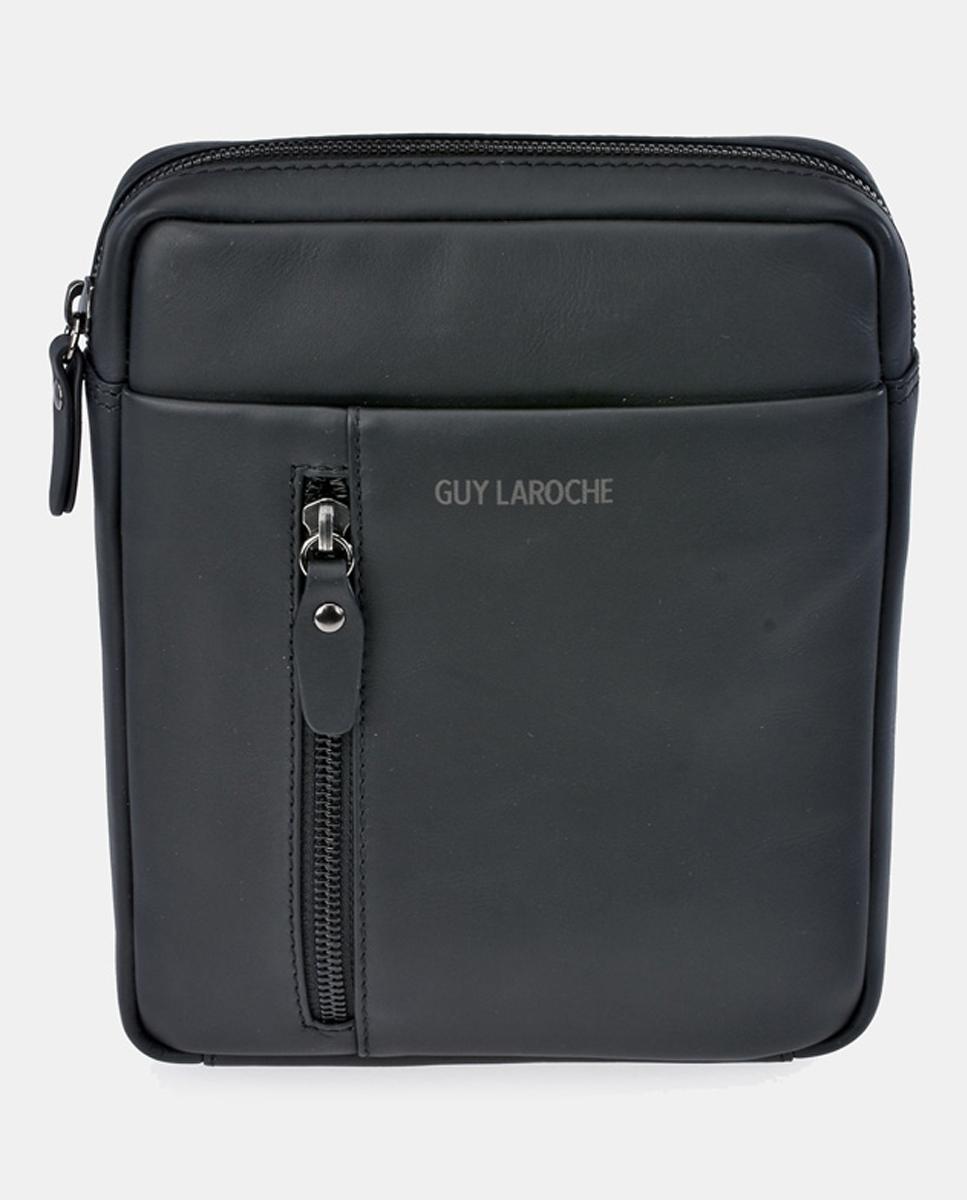 Imagen 0 de Bolso de cruzar para hombre Guy Laroche en piel color negro