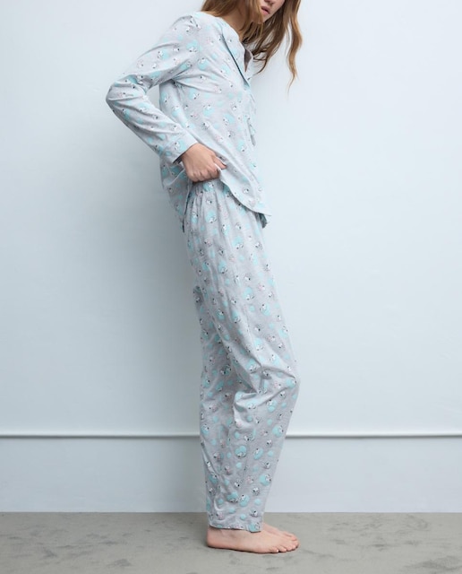 Imagen 0 de Pijama completo de mujer Snoopy corazones