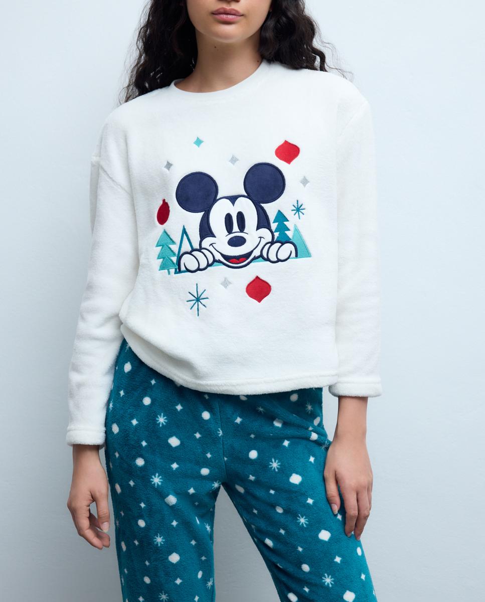 Imagen 0 de Pijama de mujer completo estampado Mickey