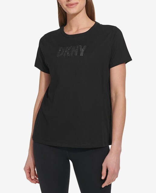 Imagen 0 de Camiseta de mujer con cuello redondo y mangas cortas