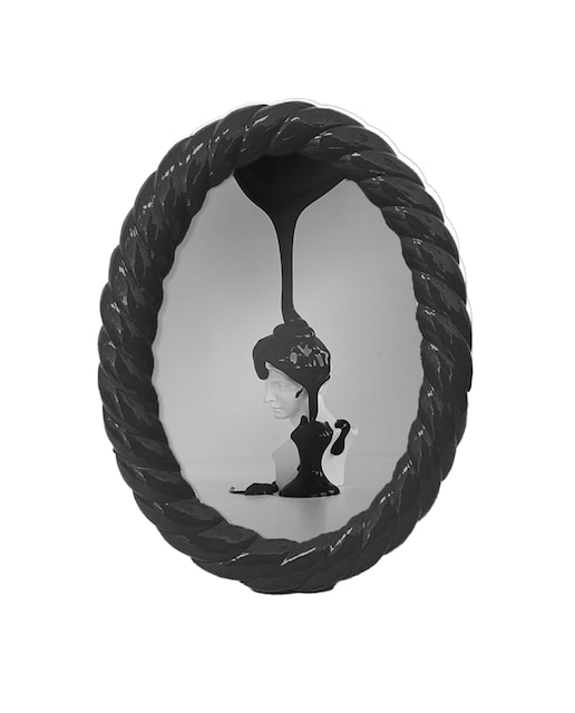 Imagen 0 de Marco de fotos poliresina Negro