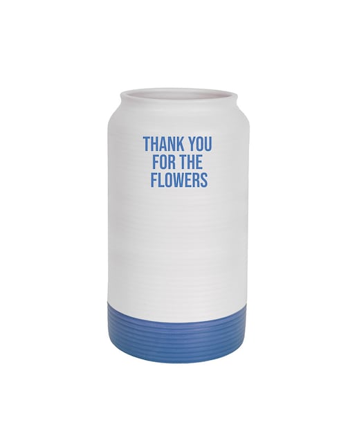 Imagen 0 de Jarron Fisura i thank you for the flowers azul