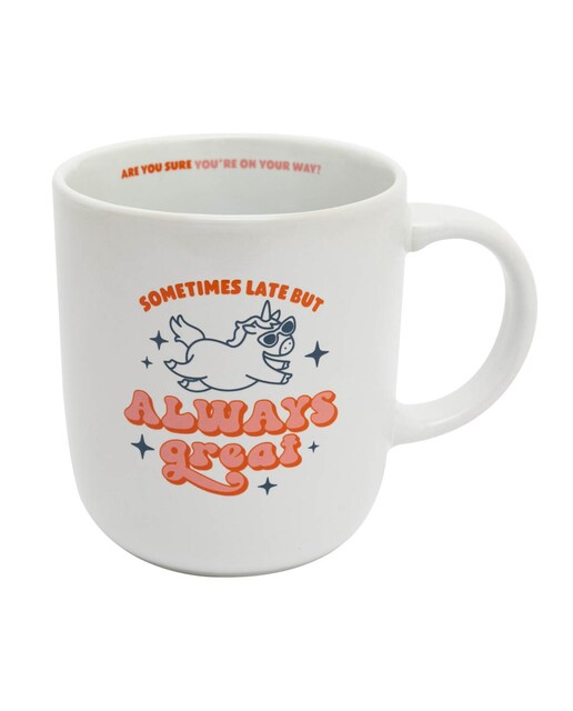 Imagen 0 de Taza Mr Wonderful: Sometimes late, but always great
