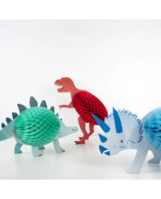 Imagen 0 de Decoraciones Meri Meri de dinosaurios de panal