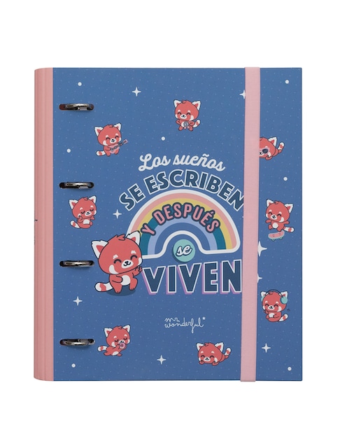 Imagen 0 de Carpeta con anillas Mr.Wonderful: Los sueños se escriben y después se viven
