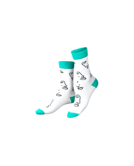 Imagen 0 de Calcetines Eat My Socks Cara Doodle Talla Única Verde