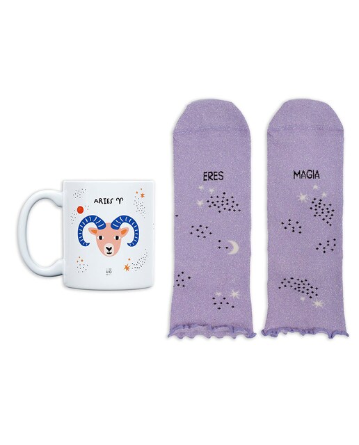 Imagen 0 de Kit taza y calcetines UO horóscopo Aries