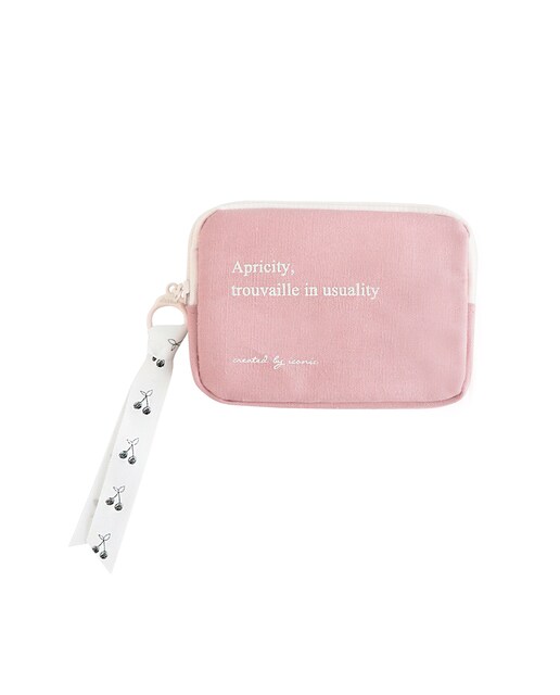 Imagen 0 de Tarjetero de Algodón Iconic Color Rosa