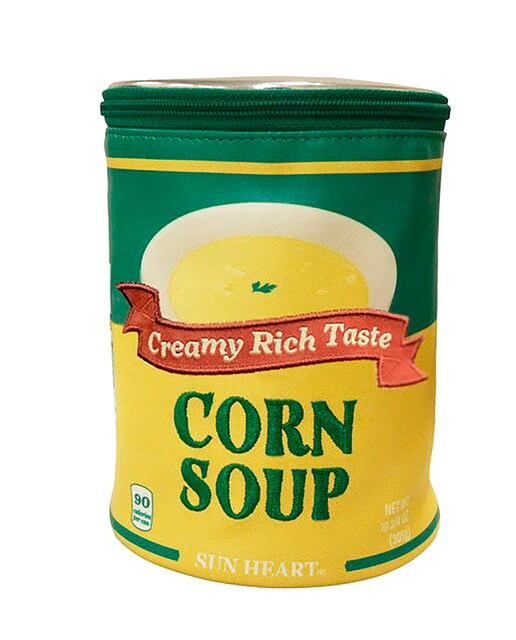 Imagen 0 de Estuche portatodo divertido YUP! En piel vegana  cilíndrico grande con cremallera y detalles bordados