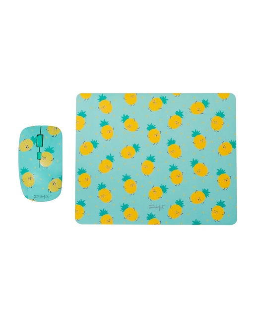Imagen 0 de Pack Ratón + Alfombrilla Mr. Wonderful Piña