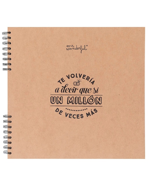 Imagen 0 de Álbum de fotos Iconic Mr Wonderful: Te volvería a 
decir que sí un millón de veces más