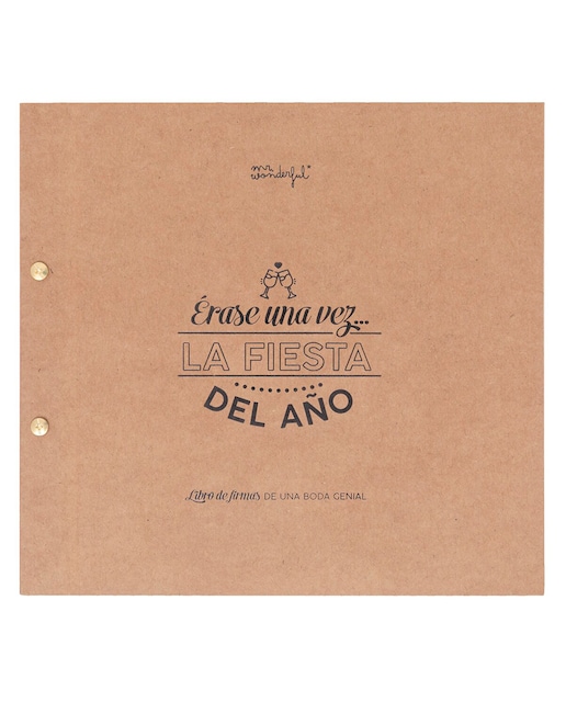 Imagen 0 de Libro de firmas de boda Iconic Mr Wonderful: 
Érase una vez… la fiesta del año