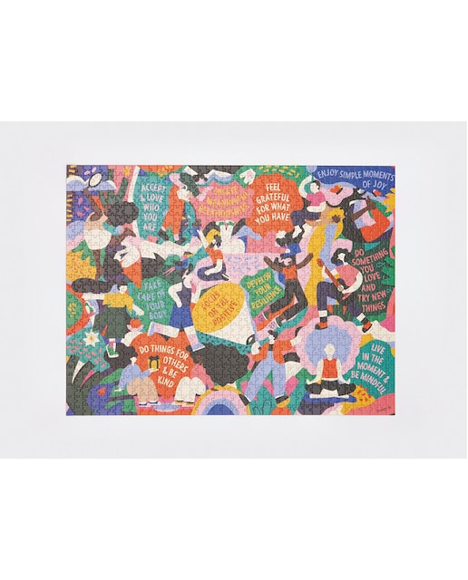 Imagen 0 de Rompecabezas 1000 Piezas Vida Feliz Multicolor