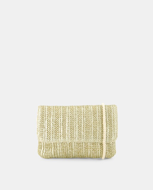 Imagen 0 de Bolso bandolera rafia metalizado de niña