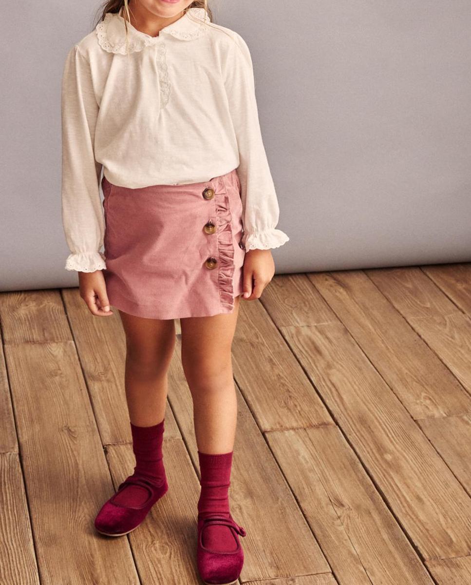 Imagen 0 de Falda pantalón micropana volante de niña
