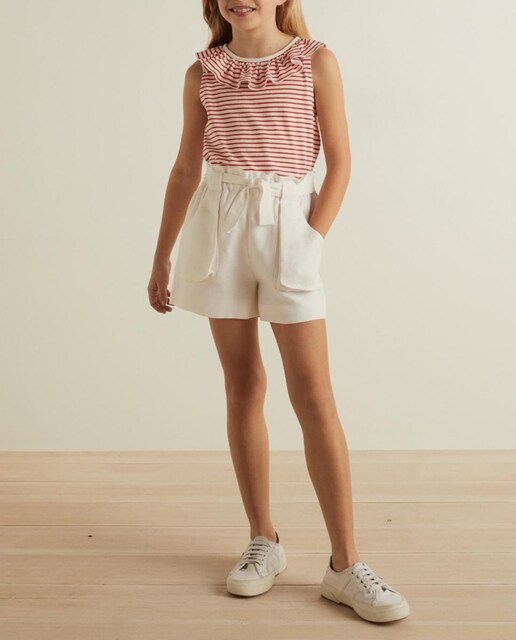 Imagen 0 de Camiseta sin mangas cuello gola (raya)