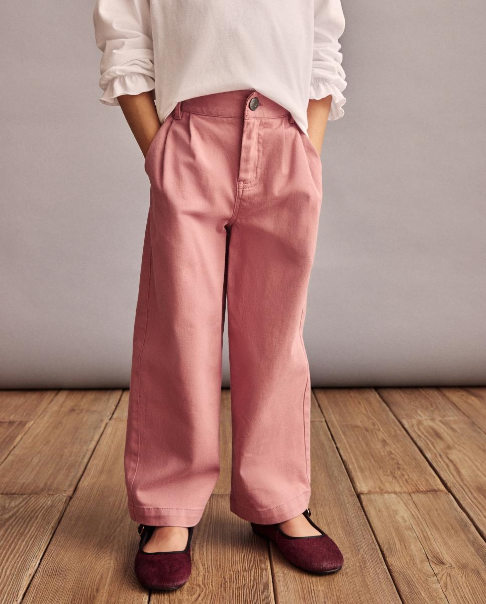Imagen 0 de Pantalón sarga pinzas cintura goma espalda de niña