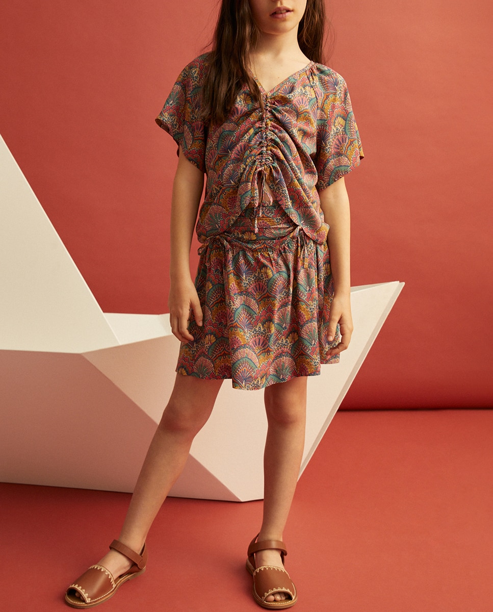 Imagen 0 de Falda liberty estampada.