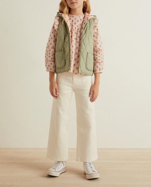 Imagen 0 de Chaleco de niña acolchado capucha