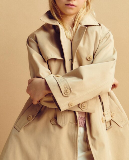 Imagen 0 de Gabardina de niña con cinturón