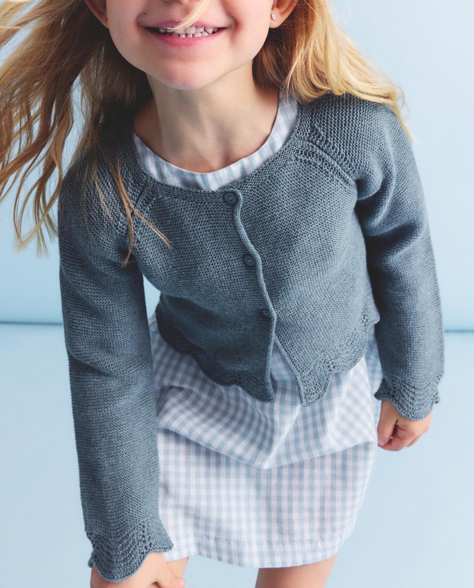 Imagen 0 de Chaqueta de niña con manga raglan link básica