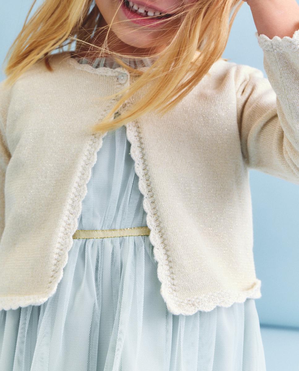 Imagen 0 de Chaqueta de niña con efecto lurex