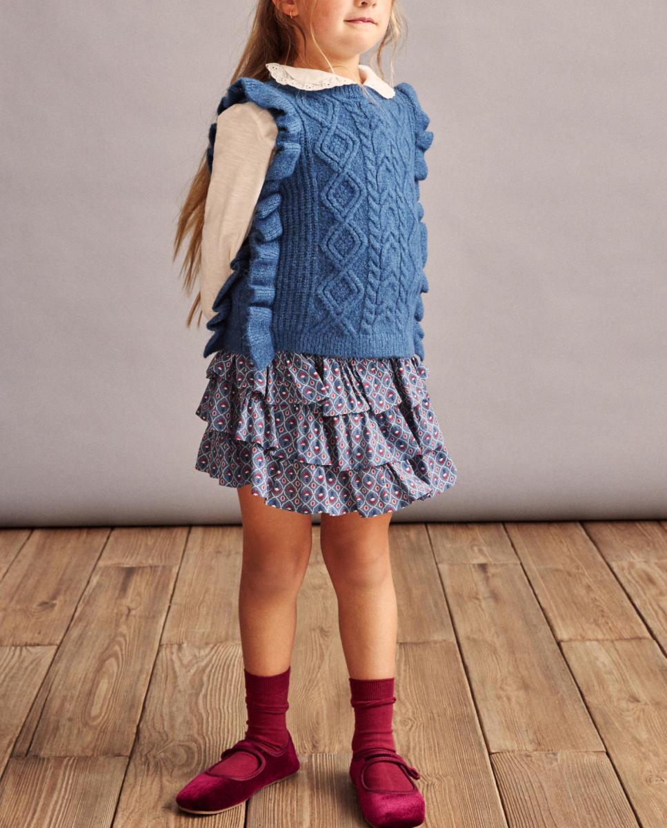 Imagen 0 de Chaleco fantasía lazadas lurex de niña